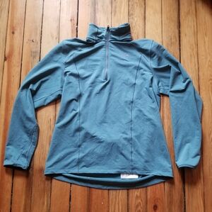 Mountain Hardwear Men's quarter zip lightweight pullover jacket size large teal